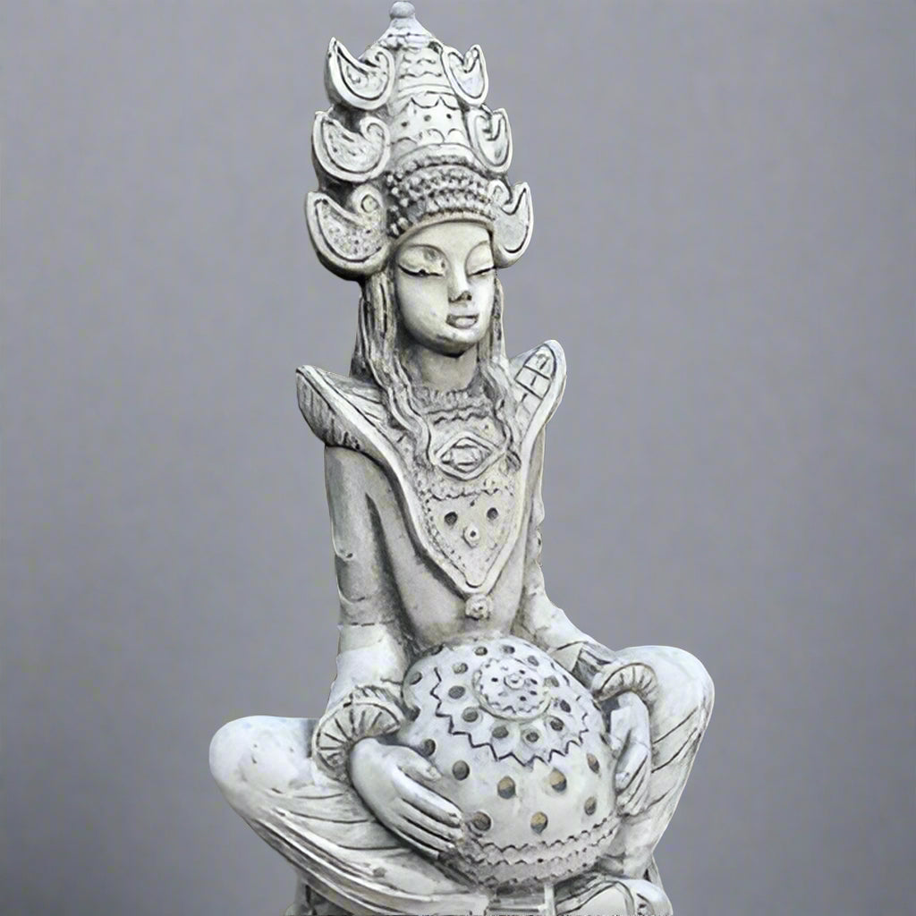 Elegant Stone Thai Goddess Statue for Meditation