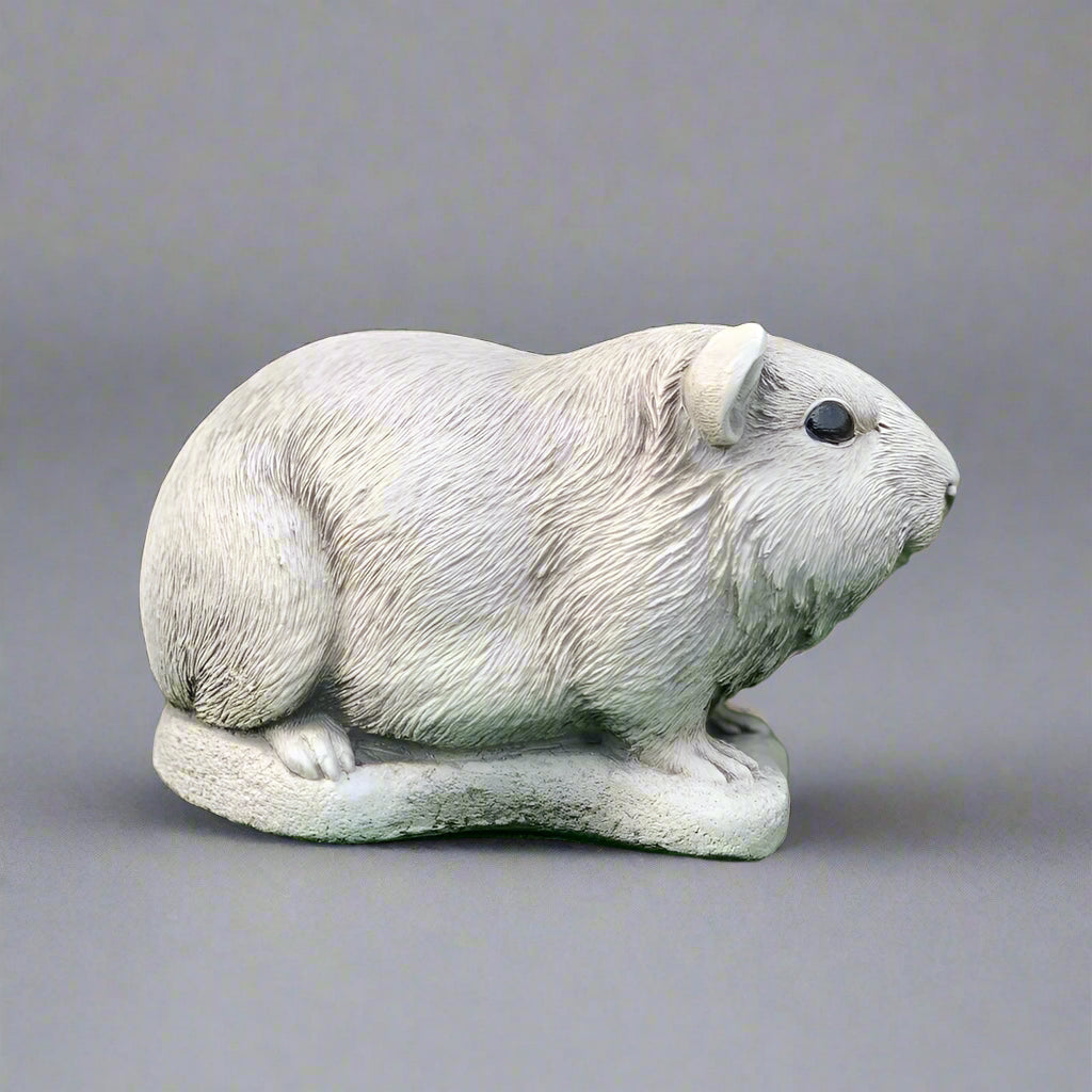 Concrete Garden Decor Guinea Pig Sculpture with smooth finish and lifelike form, a delightful addition to home gardens and lawn ornament collections.