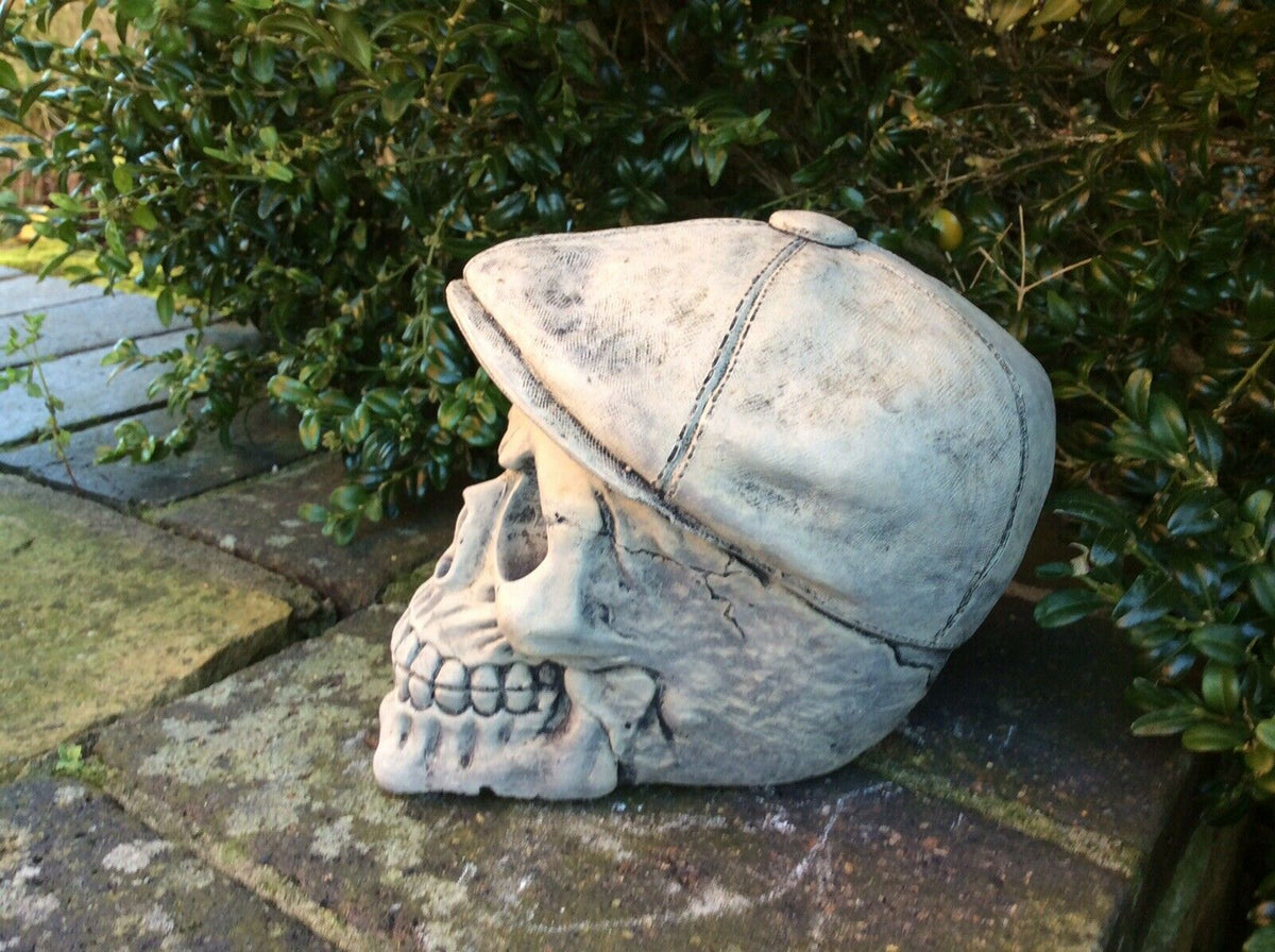Stone Peaky Blinders Skull Ornament 