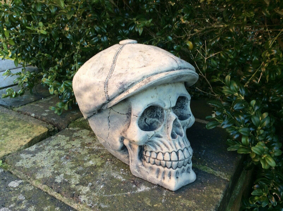 Stone Peaky Blinders Skull Ornament 