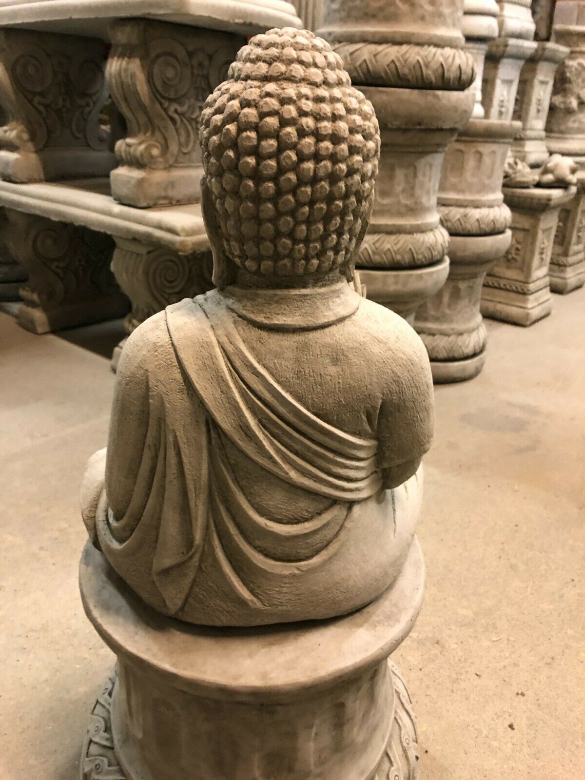 Stone Abhaya Buddha Statue 